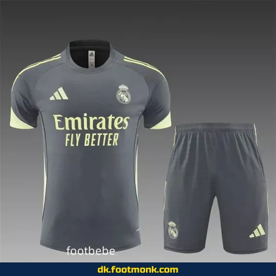 Officiel Real Madrid hjemmetrøje 2025-2026 - Mørkegrå - Fodboldtrøjer til mænd, kvinder og børn