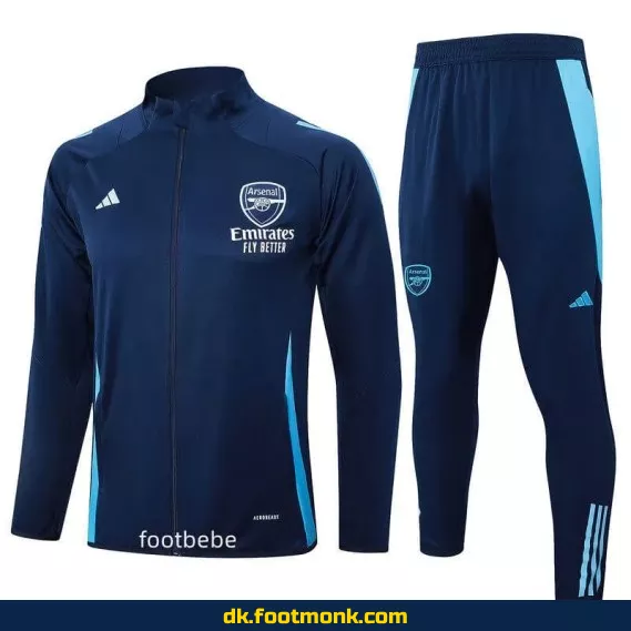 Arsenal 2024-2025 Herre Blå Fodboldtrøje - Ensemblé Veste