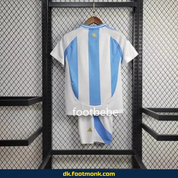 Argentinske hjemmebane fodboldtrøje til børn 2024 - 3-stjernet officiel replika