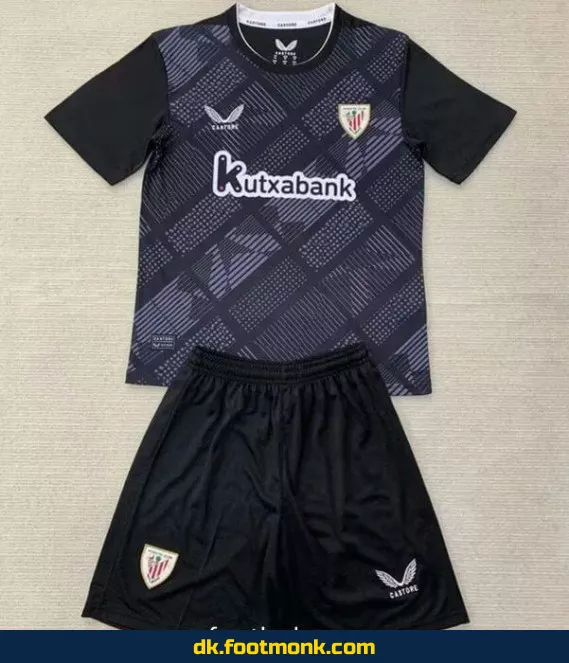 Atletic Bilbao børne målmandstrøje 2024-2025 sort - Officiel fodboldtrøje til børn