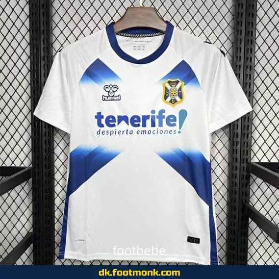 CD Tenerife hjemmebane fodboldtrøje 2024-2025 - Hvid - Officiel autentisk fodboldtrøje til mænd, kvinder og børn