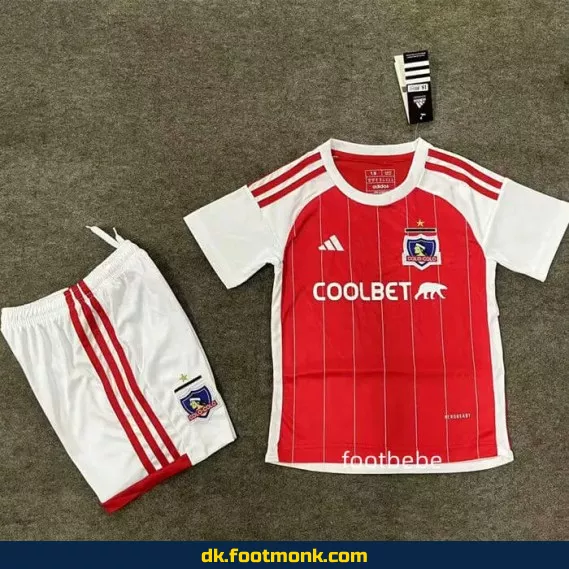 Colo-Colo børnefodboldtrøje 2024-2025 (rød) – Officiel klubtrøje til børn