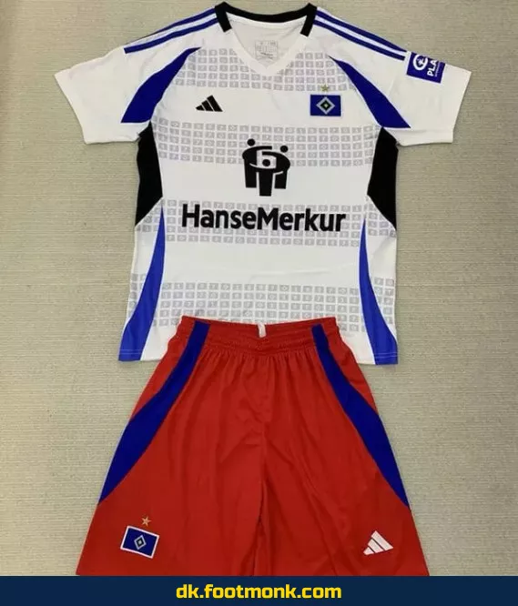Hamburger SV børne hjemmebanetrøje 2024-2025 - Hvid - Officiel fodboldtrøje til børn