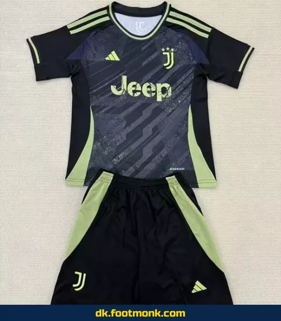 Juventus børnefodboldtrøje 2025 - Sort | Officiel klubtrøje til børn | Køb online
