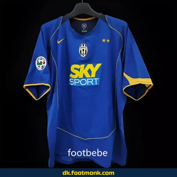 Juventus Vintage fodboldtrøje 2004-2005 - Udekamp blå - Officiel replika