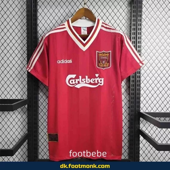 Liverpool Fodboldtrøje Vintage 1995-1996 Hjemmebane - Rød