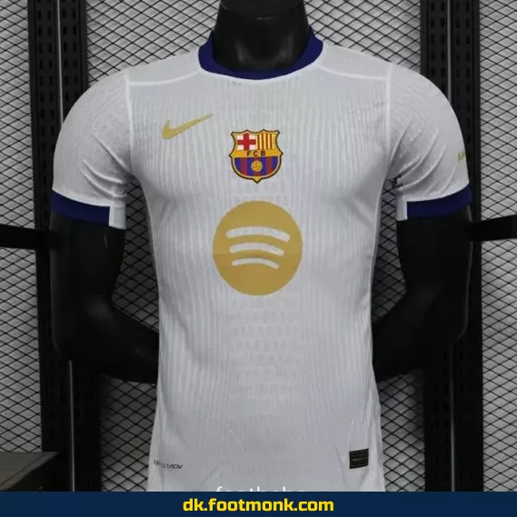 FC Barcelona hjemmebane trøje 2024 - 125 års jubilæum - Hvid - Officiel fodboldtrøje til mænd, kvinder og børn