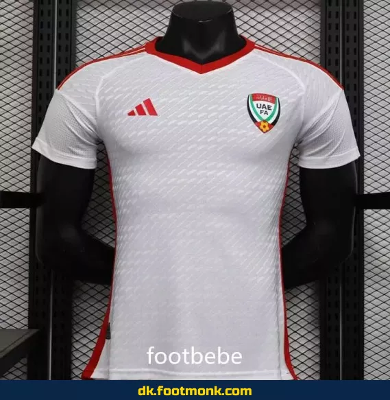 Fodboldtrøje - UAE hjemmebane 2024, hvid - Officiel fodboldtrøje til mænd, kvinder og børn