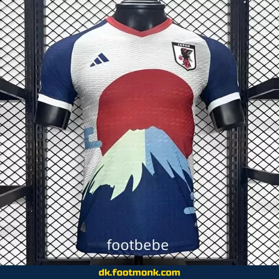 Japansk Fodboldtrøje 2024 - Mont Fuji Solopgang Design - Autentisk Fodboldtrøje til Mænd, Kvinder & Børn