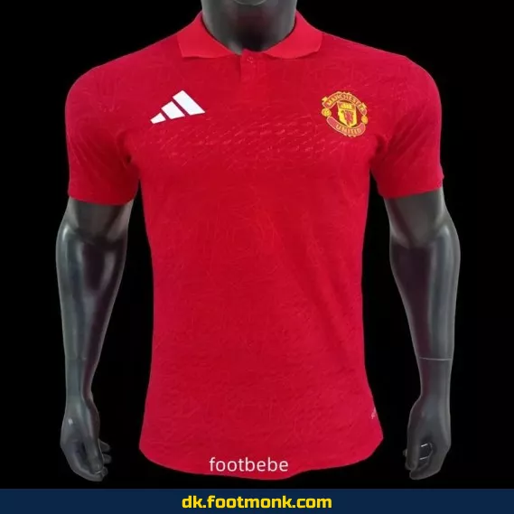 Manchester United 2025 Fodboldtrøje - Polo Rød - Officiel Fodboldtrøje til Mænd
