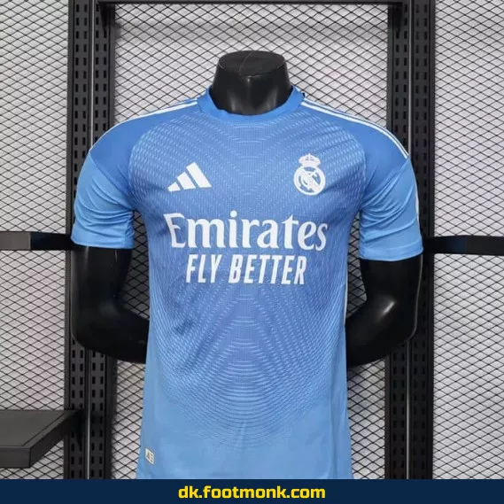 Real Madrid 2025/2026 Målmandstrøje - Blå | Officiel Fodboldtrøje | Køb Online