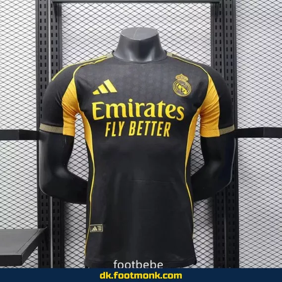 Real Madrid hjemmebanetrøje 2025/26 sort - Officiel fodboldtrøje til mænd, kvinder og børn