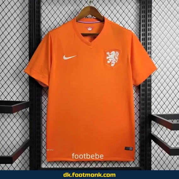 Vintage Holland hjemmebane fodboldtrøje 2014 - Officiel fodboldtrøje til mænd, kvinder og børn