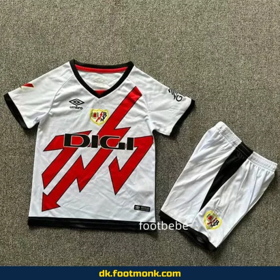 Rayo Vallecano børnefodboldtrøje 2024-2025 - Hvid - Officiel fodboldtrøje til børn