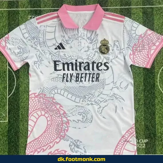 Real Madrid hjemmebanetrøje 2025-2026 Dragon – Hvid – Officiel fodboldtrøje til mænd, kvinder og børn