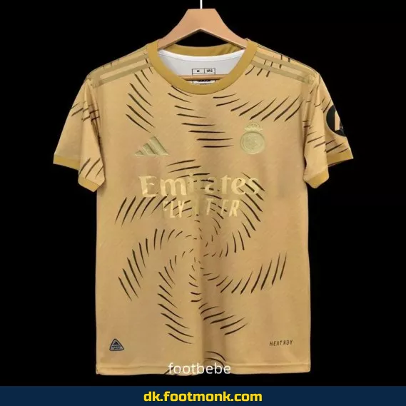 Real Madrid 2025-2026 Specialudgave Fodboldtrøje – Guld Edition – Autentisk Fodboldtrøje til Mænd, Kvinder & Børn