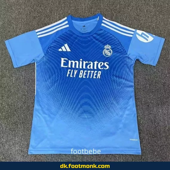 Real Madrid målmandstrøje 2025-2026 - Blå - Officiel fodboldtrøje til mænd