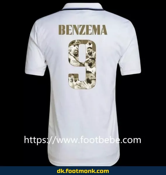 Real Madrid hjemmebane fodboldtrøje 2022/2023 - Benzema Ballon d'Or