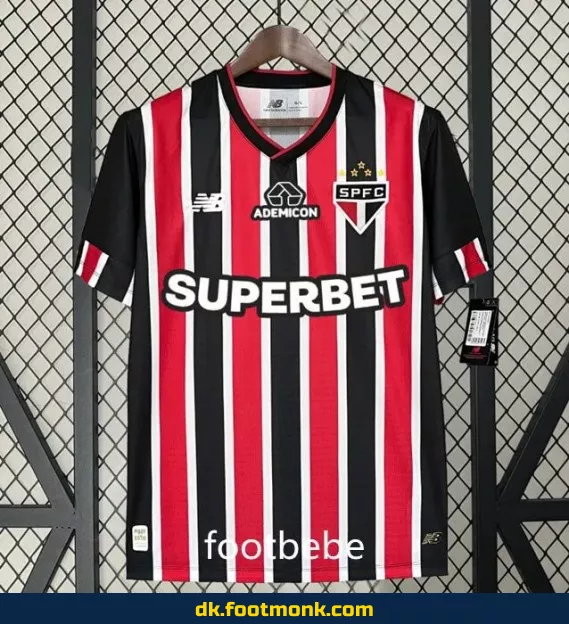 Officiel São Paulo 2024/2025 udebanetrøje med sponsor - Fodboldtrøjer til mænd, kvinder & børn