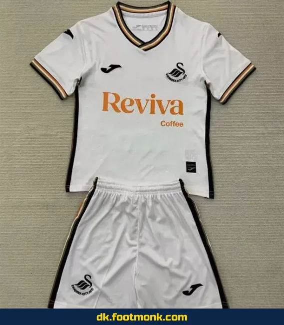 Swansea City hjemmebane fodboldtrøje til børn 2024-2025 - Hvid
