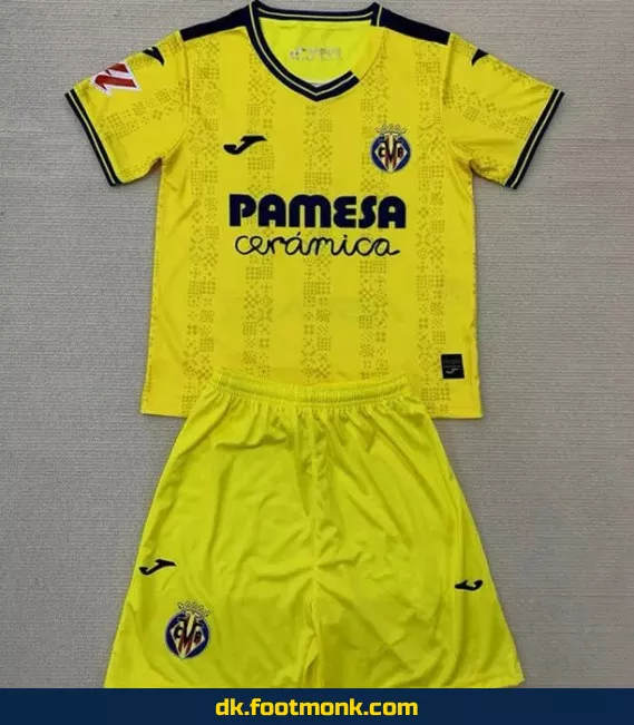 Villarreal hjemmebane fodboldtrøje til børn 2024-2025 – Officiel klubtrøje