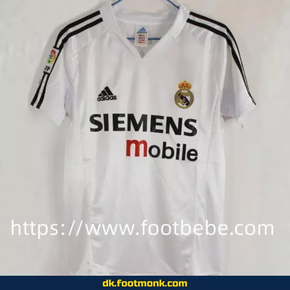 Vintage Real Madrid hjemmebane fodboldtrøje 2004-2005 - Officiel fodboldtrøje til mænd