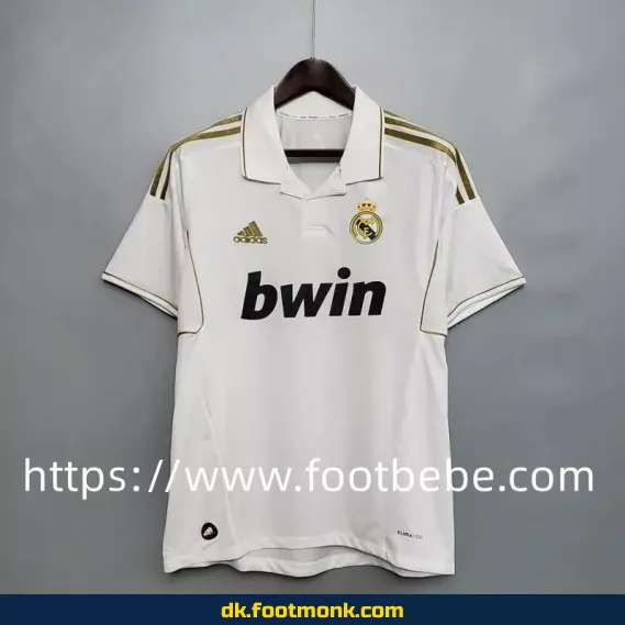 Vintage Real Madrid hjemmebane fodboldtrøje 2011-2012 - Officiel fodboldtrøje til mænd
