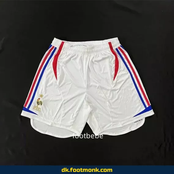 Frankrig 2006 Hvid Vintage Fodboldshorts – Autentisk Fodboldtrøje til Mænd