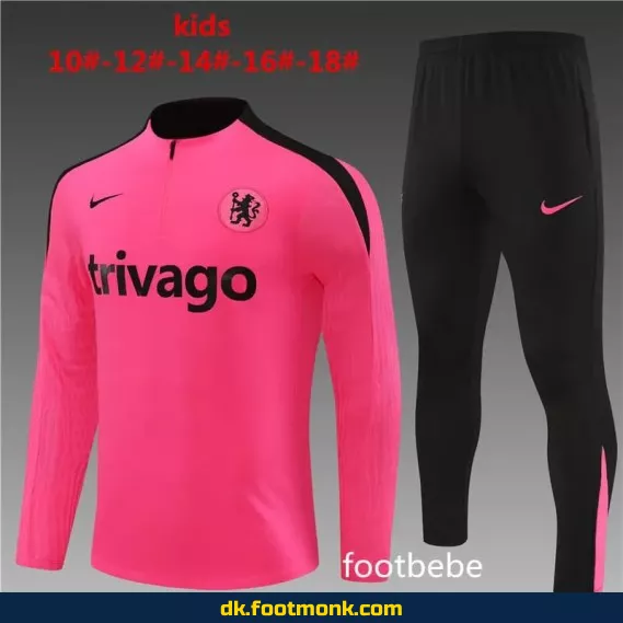 Chelsea børnefodboldtrøje 2024-2025 rosa - Officiel trøje til børn